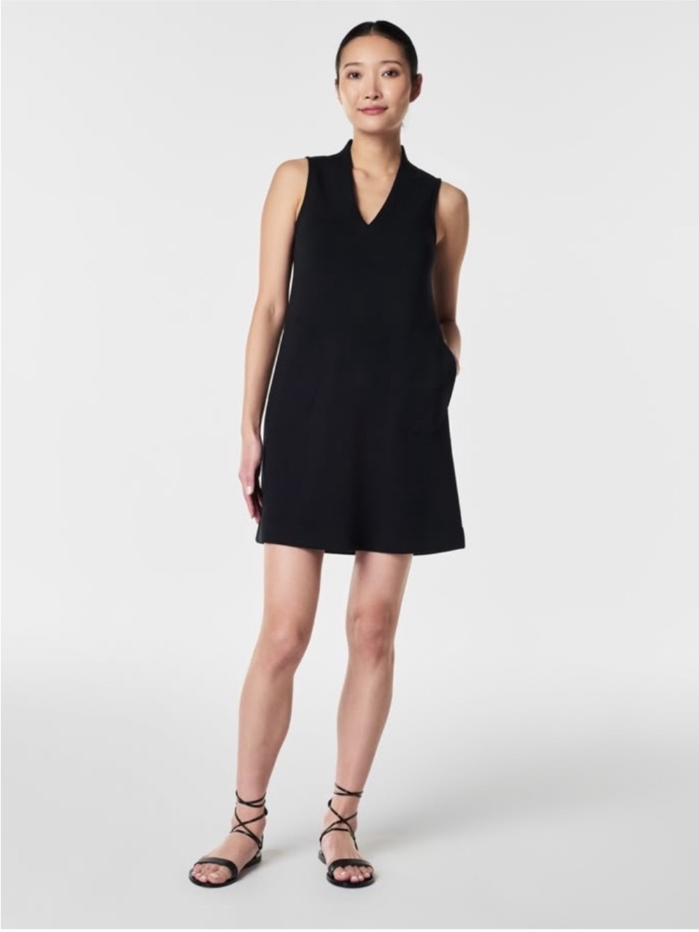 Spanx Air Essentials V Neck Mini Dress with Pockets